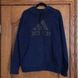 Adidas blue pullover hoodie